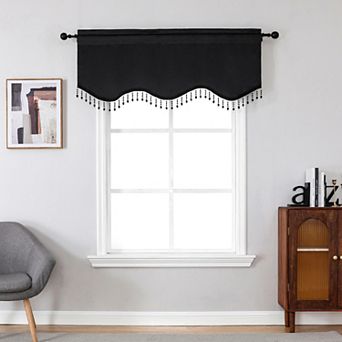 National Karter Single Scalloped Window Curtain Valance