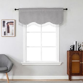 National Karter Single Scalloped Window Curtain Valance