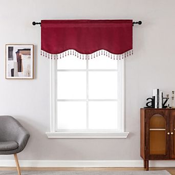 National Karter Single Scalloped Window Curtain Valance