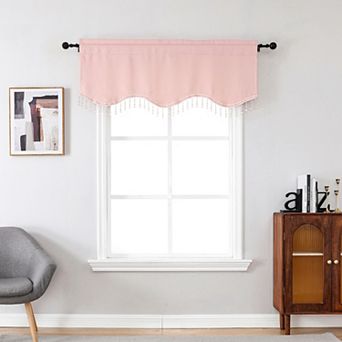 National Karter Single Scalloped Window Curtain Valance