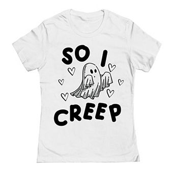 Junior's So I Creep Halloween Graphic Tee