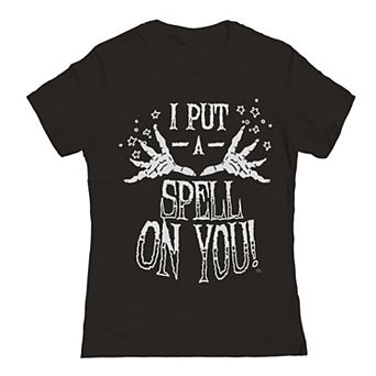 Junior's I Put A Spell On You Halloween Graphic Tee