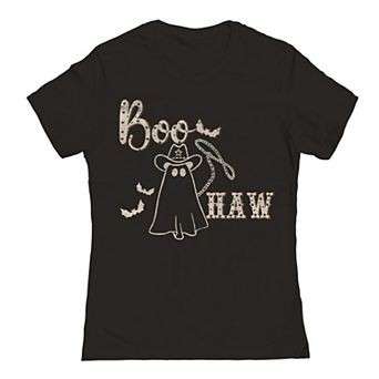 Junior's Boo Haw Halloween Graphic Tee