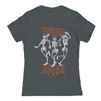 Junior's Trick Or Treat Halloween Graphic Tee