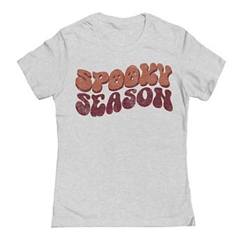 Junior's Spooky Season Text Halloween Graphic Tee