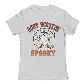 Junior's Boot Scootin Halloween Graphic Tee