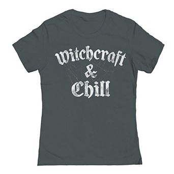Junior's Witchcraft And Chill Halloween Graphic Tee