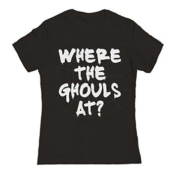 Junior's Where Ghouls At Halloween Graphic Tee