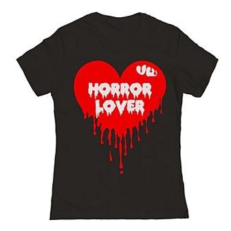Junior's Horror Lover Halloween Graphic Tee