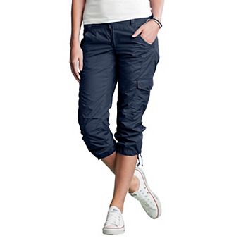 ellos Plus Size Stretch Cargo Capris