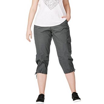 ellos Plus Size Stretch Cargo Capris