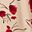 Ivory Red Poppies