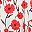 Red Happy Flowers