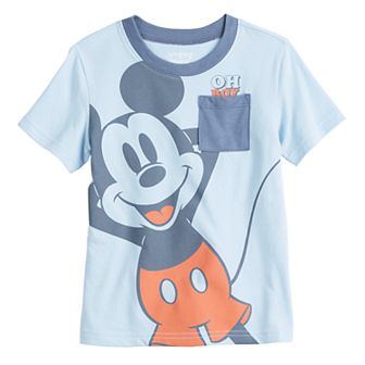 Disney's Mickey Mouse Baby & Toddler Short Sleeve Pocket Graphic Tee by Jumping Beans®
