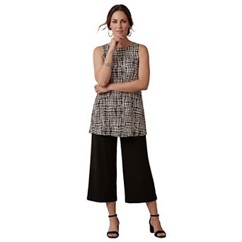 Jessica London Women's Plus Size Stretch Knit Tunic Tank