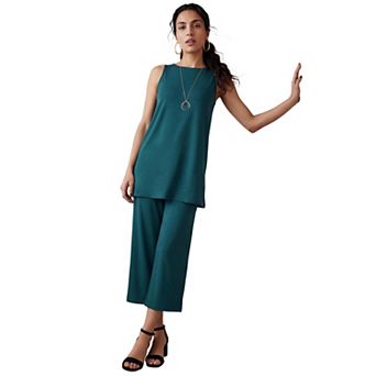 Jessica London Women's Plus Size Stretch Knit Tunic Tank