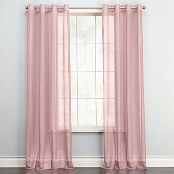 BrylaneHome BH Studio Sheer Voile Tab-Top Panel