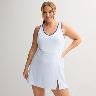 Juniors' Plus Size SO® Piped Sporty Mini Dress