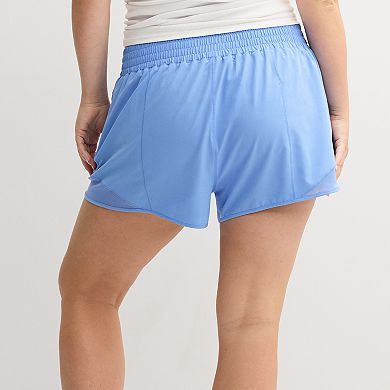 Juniors' Plus Size SO® Woven Running Shorts
