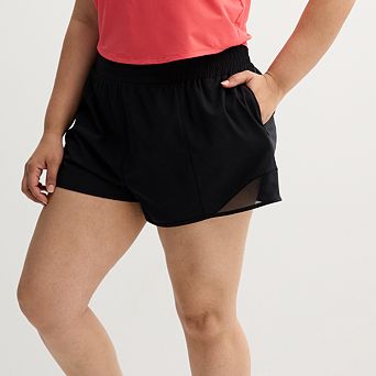 Juniors' Plus Size SO® Woven Running Shorts