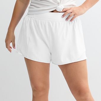 Juniors' Plus Size SO® Woven Running Shorts
