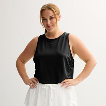 Juniors' Plus Size SO® Relaxed Mesh Tank Top