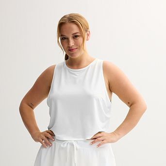 Juniors' Plus Size SO® Relaxed Mesh Tank Top