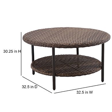 Sonoma Goods For Life® Benton Round Wicker Coffee Table