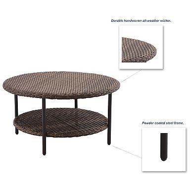 Sonoma Goods For Life® Benton Round Wicker Coffee Table