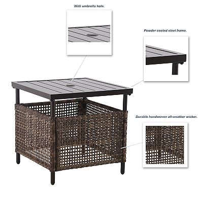 Sonoma Goods For Life® Benton Wicker Umbrella Side Table