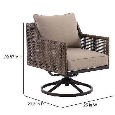Sonoma Goods For Life® Benton Wicker Swivel Chair