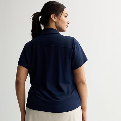 Plus Size Tek Gear® Sport Gear Grid Mesh Polo