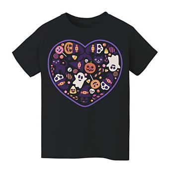 Kids 8-20 I Heart Halloween Halloween Graphic Tee
