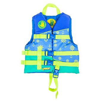 Body Glove Vision Child Life Vest - Woven Polymer Life Jacket Fits 30-50 LBS