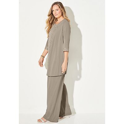 plus size dress pant suits Women's Plus Size Suit Two Piece Outfits Business Office Blazer and Pants Suit Set