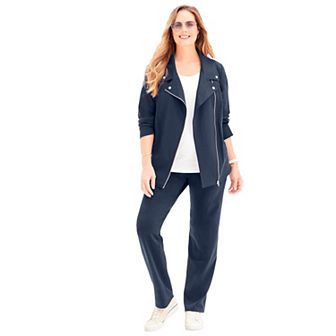Catherines Women's Plus Size Suprema Studio Moto Jacket