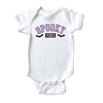 Spooky Vibes Bats Baby Bodysuit