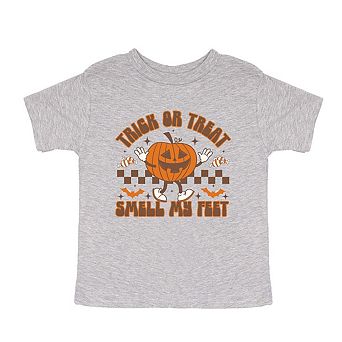 Smell My Feet Checkered Toddler Short Sleeve Graphic Tee