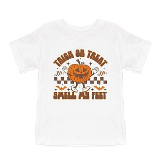 Smell My Feet Checkered Toddler Short Sleeve Graphic Tee