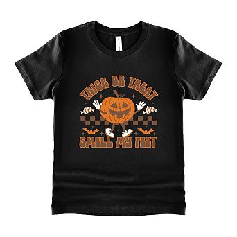 Smell My Feet Checkered Youth Short Sleeve Graphic Tee