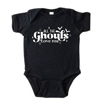 All The Ghouls Love Me Diamonds Baby Bodysuit
