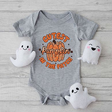 Cutest Pumpkin Leopard Print Baby Bodysuit