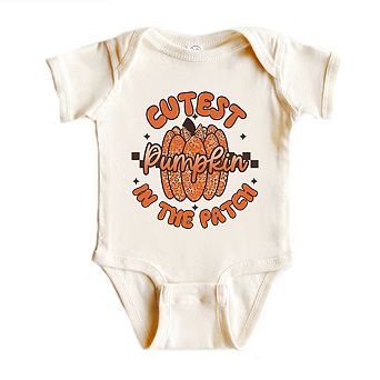 Cutest Pumpkin Leopard Print Baby Bodysuit
