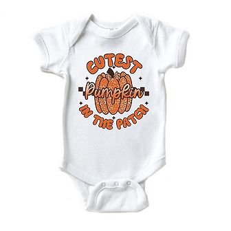 Cutest Pumpkin Leopard Print Baby Bodysuit