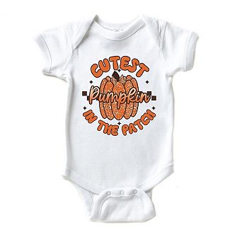 Cutest Pumpkin Leopard Print Baby Bodysuit