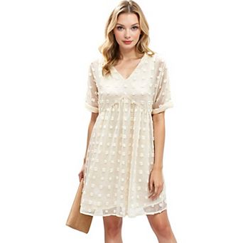 Women's Floral Dream Embroidered Bell Sleeve Dress