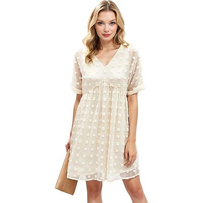 sachin and babi light blue dress Floral Embroidered Dress Beige – Maisonette