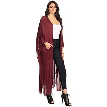 Women's Oversized Breathable Draped Long Cardigan