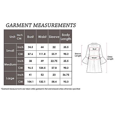 Women's Long-sleeve Keyhole Swing Dress