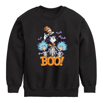 Boys 8-20 Dr. Seuss The Cat in the Hat Boo Cat In The Hat Crew Fleece Sweatshirt